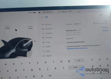 2023 Tesla Model Y Awd/Long Range Dual Motor All-Wheel Drive from USA, damaged, VIN 7SAYGAEE9PF971859